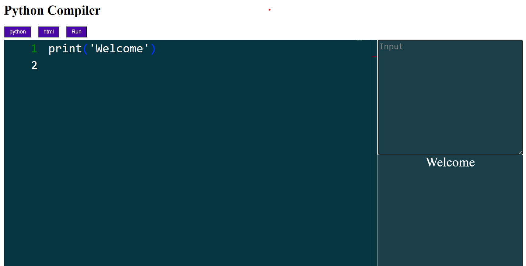 Online Code Compiler